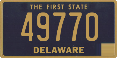 DE license plate 49770