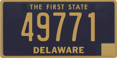 DE license plate 49771