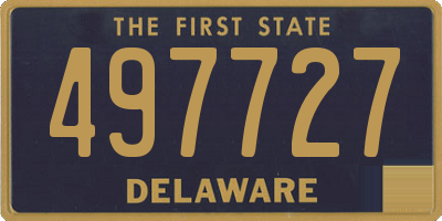 DE license plate 497727