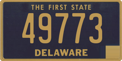 DE license plate 49773