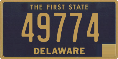 DE license plate 49774