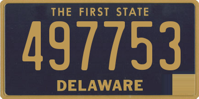 DE license plate 497753