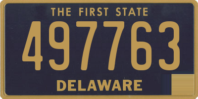 DE license plate 497763