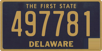 DE license plate 497781