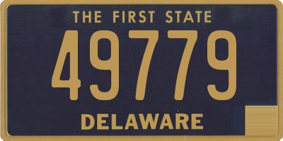 DE license plate 49779