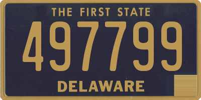 DE license plate 497799
