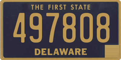 DE license plate 497808