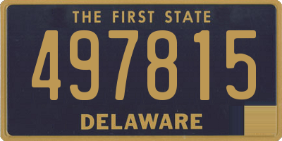 DE license plate 497815