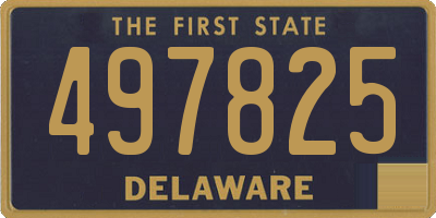 DE license plate 497825