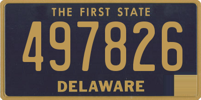 DE license plate 497826
