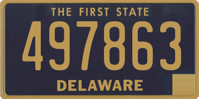 DE license plate 497863