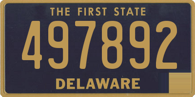 DE license plate 497892