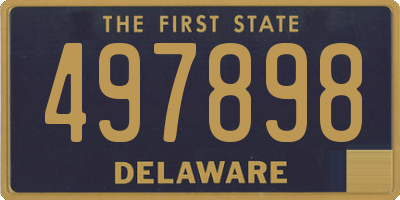 DE license plate 497898