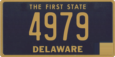 DE license plate 4979