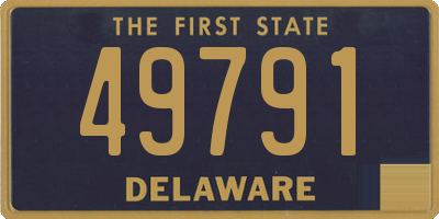 DE license plate 49791