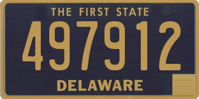 DE license plate 497912