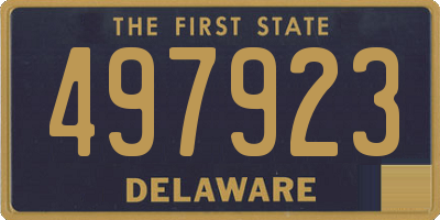 DE license plate 497923