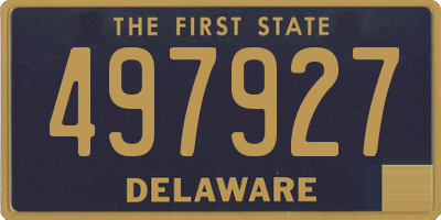 DE license plate 497927