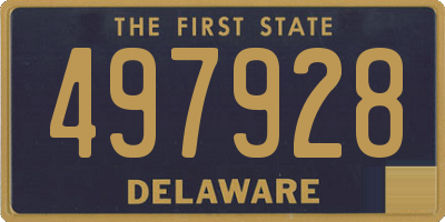 DE license plate 497928