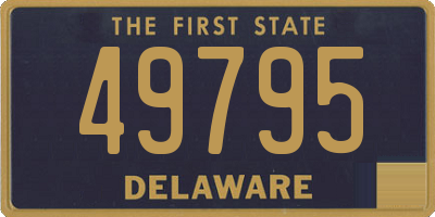 DE license plate 49795