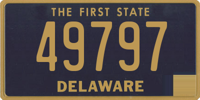 DE license plate 49797