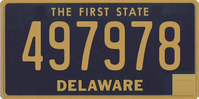 DE license plate 497978