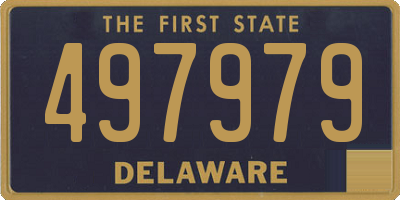 DE license plate 497979