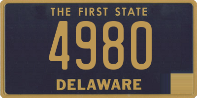 DE license plate 4980