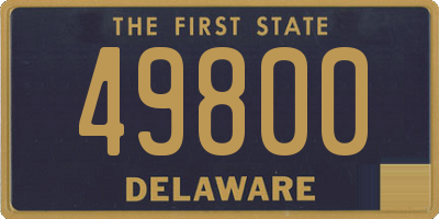 DE license plate 49800