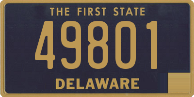 DE license plate 49801