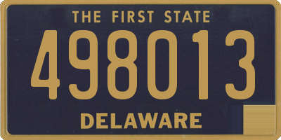 DE license plate 498013