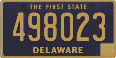 DE license plate 498023