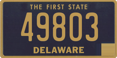 DE license plate 49803