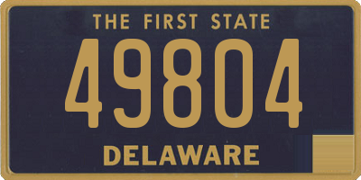 DE license plate 49804