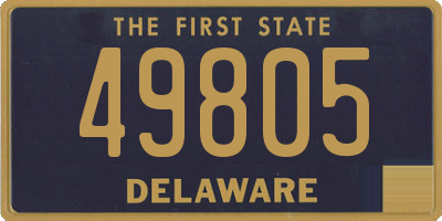 DE license plate 49805