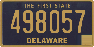 DE license plate 498057
