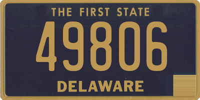 DE license plate 49806