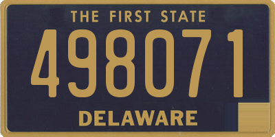 DE license plate 498071
