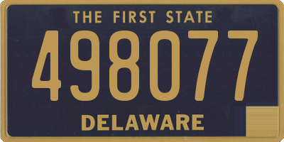 DE license plate 498077