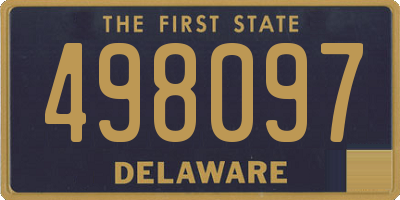DE license plate 498097