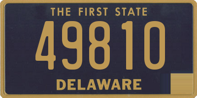 DE license plate 49810