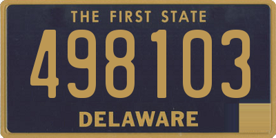 DE license plate 498103