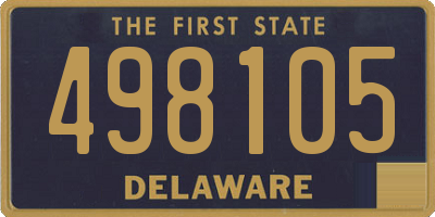 DE license plate 498105
