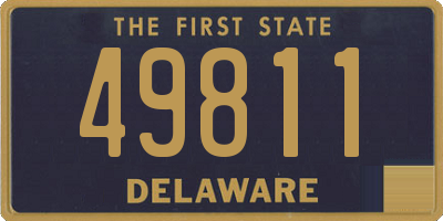 DE license plate 49811