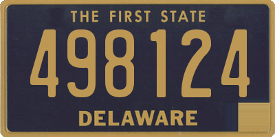 DE license plate 498124
