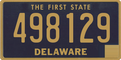 DE license plate 498129