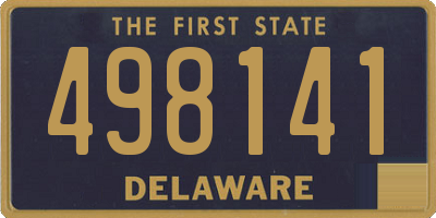 DE license plate 498141