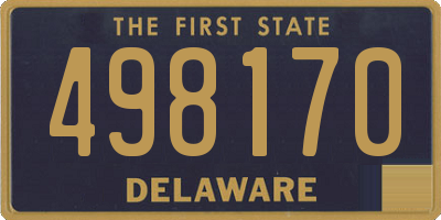 DE license plate 498170