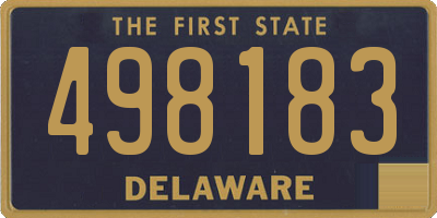 DE license plate 498183