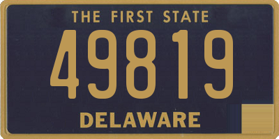 DE license plate 49819